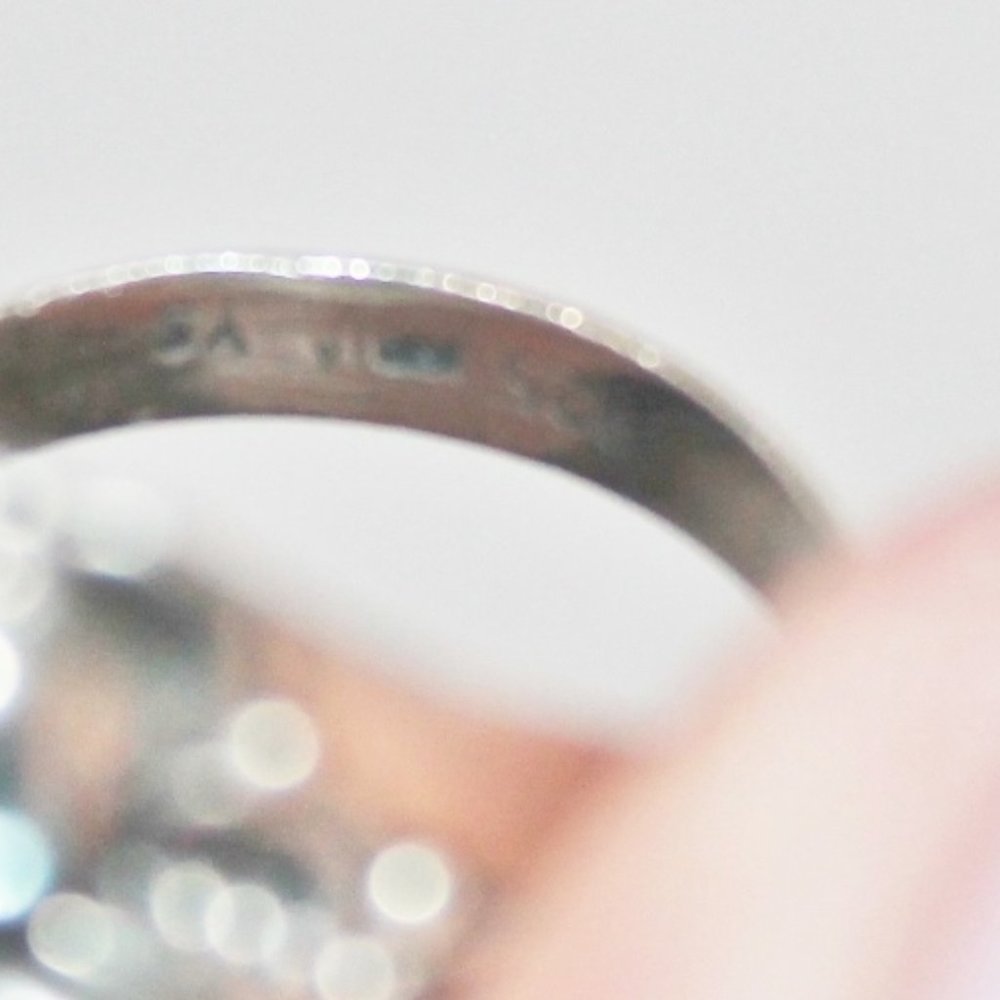Turquoise Blue Topaz 925 Made in India Ring - Picture 7 of 11
